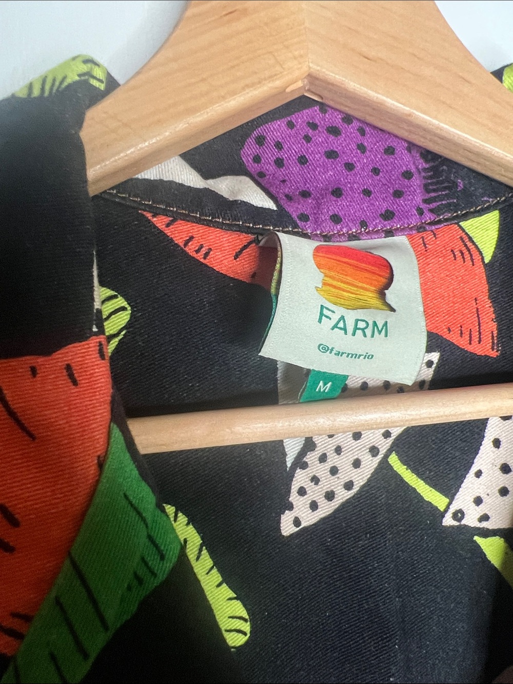 Farm Rio Black Mushroom Print Jumpsuit - Multicolor - Picture 9 of 12